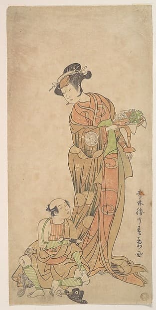 The Second Yamashita Kinsaku in the Role of Shigenoi — Katsukawa Shunshō