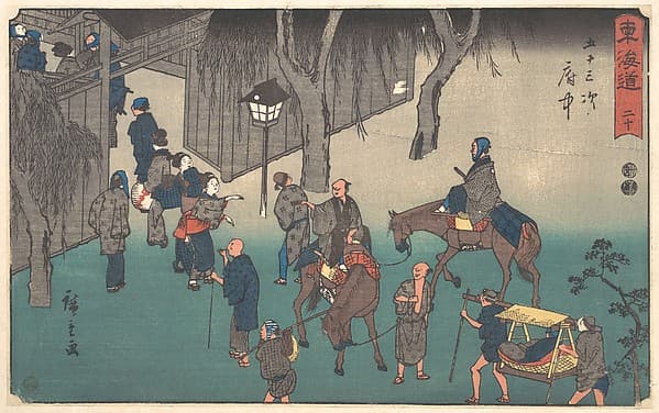 東海道五十三次　府中|Fuchu — Andō Hiroshige