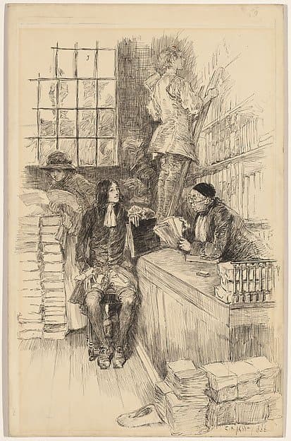 In the Library — Edwin Austin Abbey