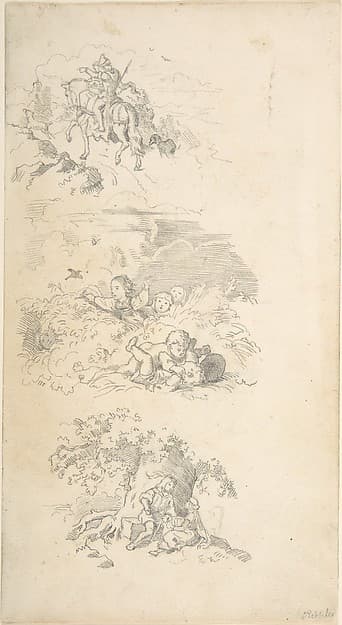 Three Designs for Book Illustrations — Ludwig Richter