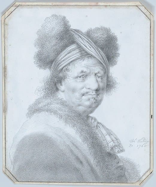 Portrait of a Gentleman Dressed in Furs — Thomas Worlidge