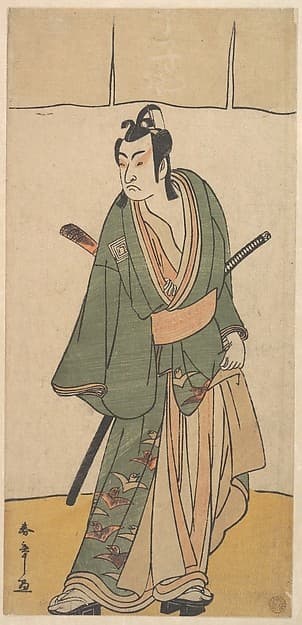 The Second Ichikawa Monnosuke in the role of Soga no Juro Sukenari — Katsukawa Shunshō