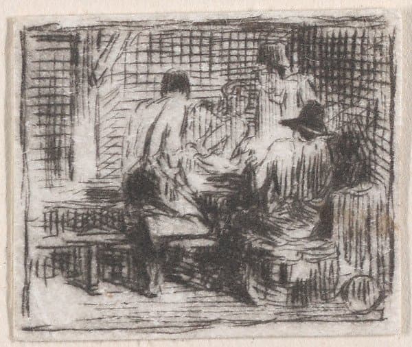 Drinkers — Charles Émile Jacque