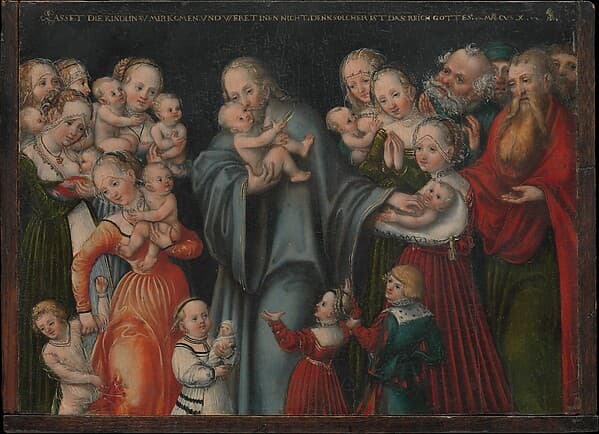 Christ Blessing the Children — Lucas Cranach the Younger