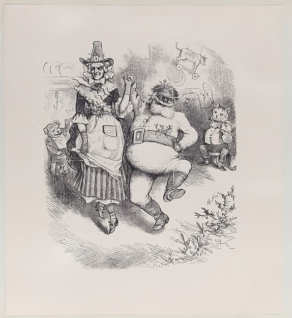A Merry Christmas (published in "Harper's Weekly," January 3, 1880) — Thomas Nast