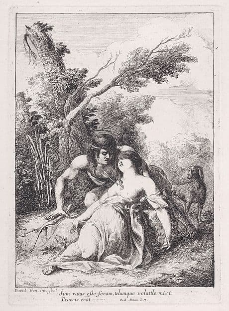 The Death of Procris — Giovanni David