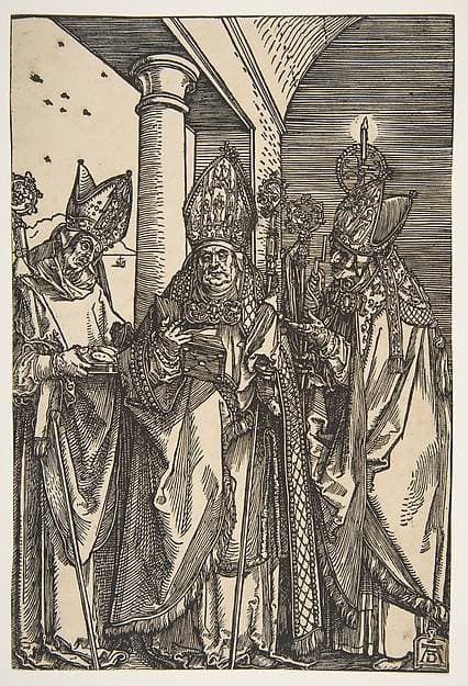 Saints Nicholas, Ulrich and Erasmus — Albrecht Dürer