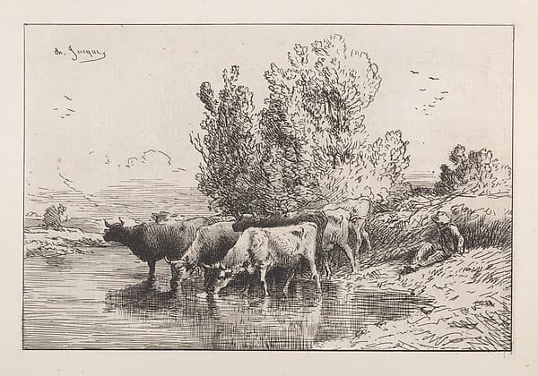 The Trough — Charles Émile Jacque