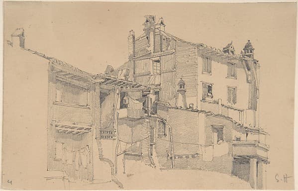 Houses on the Tiber — Francis Seymour Haden