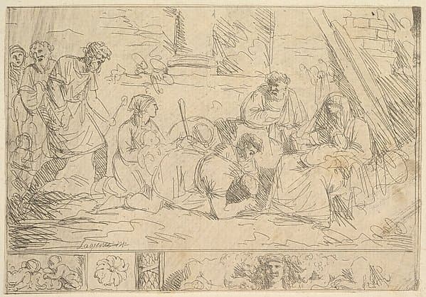 L'Adoration des Bergers (The Adoration of the Shepherds) — Jean Jacques Lagrenée II