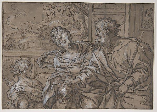 The Dismissal of Hagar — Giuseppe Nicola Nasini