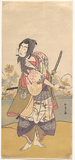 The Third Segawa Kikunojō in the Role of Soga no Gorō Tokimune — Katsukawa Shunshō
