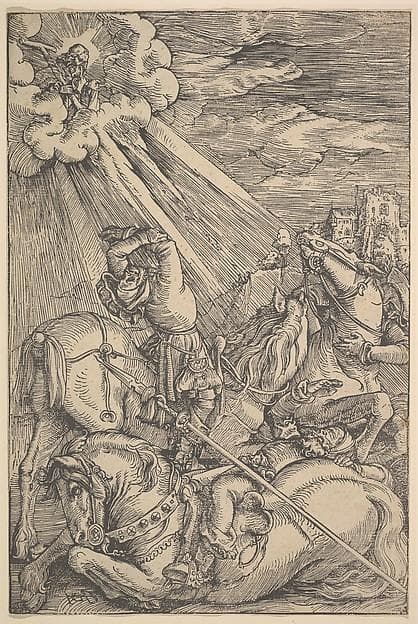 Conversion of Paul — Hans Baldung