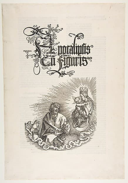 The Virgin Appearing to Saint John, from "The Apocalypse" — Albrecht Dürer