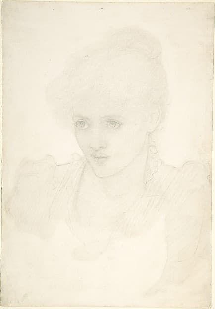 Portrait of a young girl — Sir Edward Coley Burne-Jones