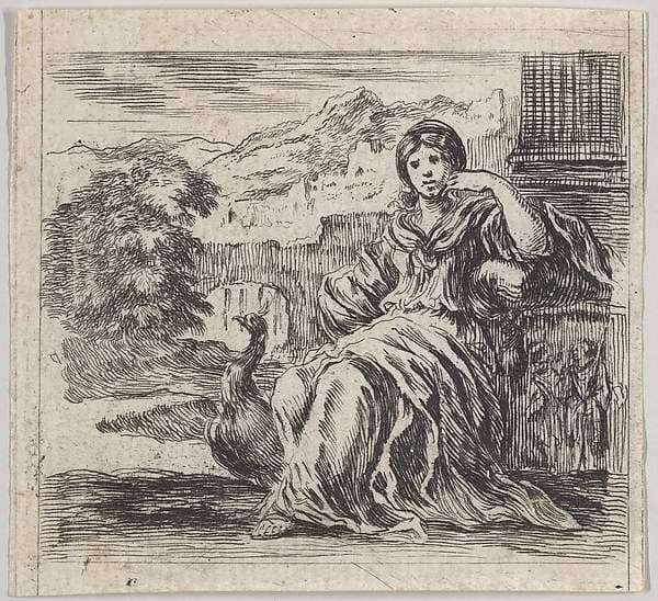 Juno, from 'Game of Mythology' (Jeu de la Mythologie) — Stefano Della Bella