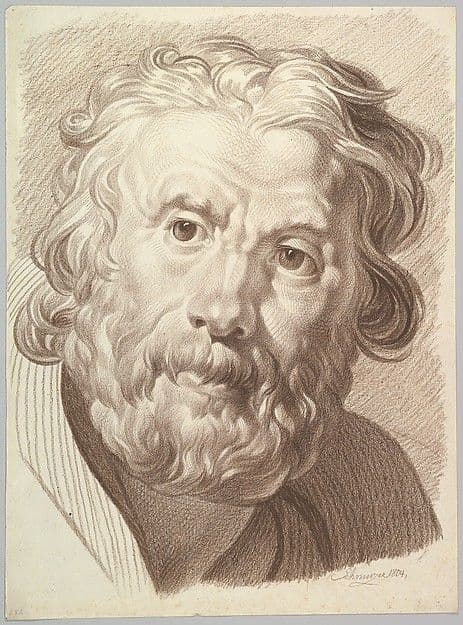 Head of Bearded Old Man — Jacob Matthias Schmutzer