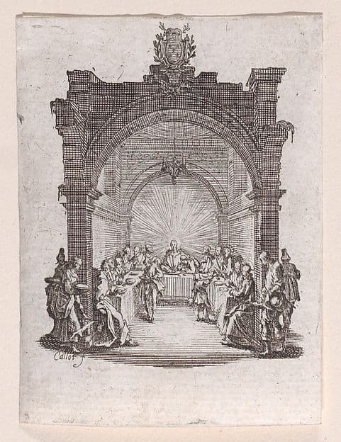 La Cêne (The Last Supper), from La Petite Passion (The Little Passion) — Jacques Callot