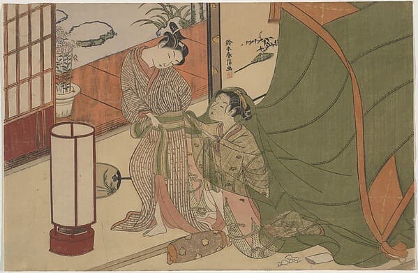 Parting of Lovers: The Morning After — Suzuki Harunobu