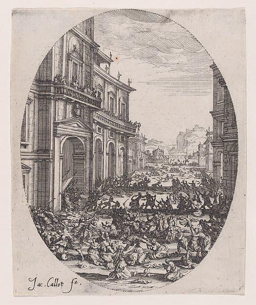 Le Massacre des Innocents (2e planche), The Massacre of the Innocents (2nd Plate) — Jacques Callot