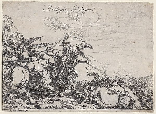 Battaglia de Ungari, from 'Battles of Different Nations' (Capricci di varie battaglie) — Johann Wilhelm Baur