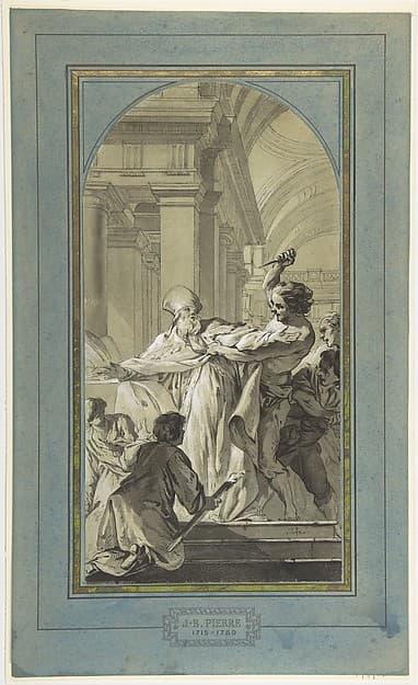 The Martyrdom of St. Thomas Becket, Archbishop of Canterbury — Jean-Baptiste-Marie Pierre