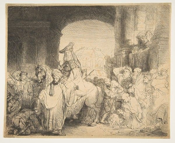 The Triumph of Mordecai — Rembrandt van Rijn