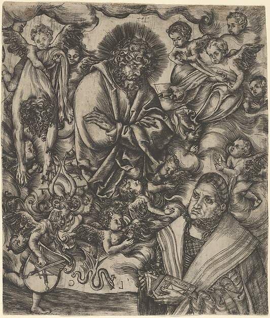 Frederick the Wise of Saxony Adoring St Bartholomew — Lucas Cranach the Elder