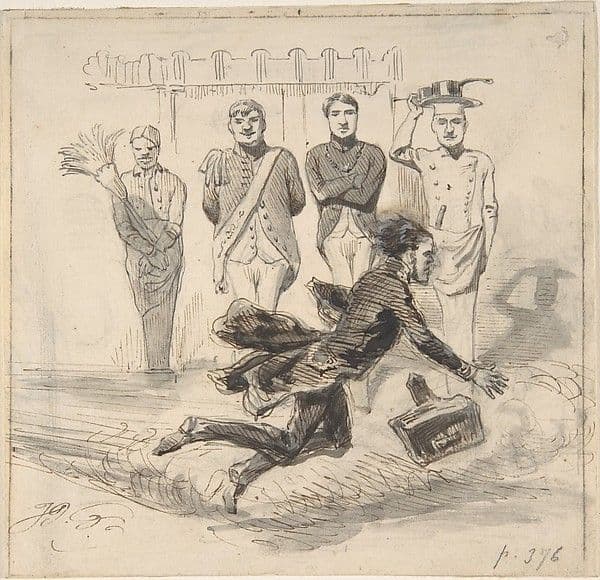 Illustration in Jérôme Paturot, by Louis Reybaud, Paris, 1846 — Jean Ignace Isidore Gérard Grandville