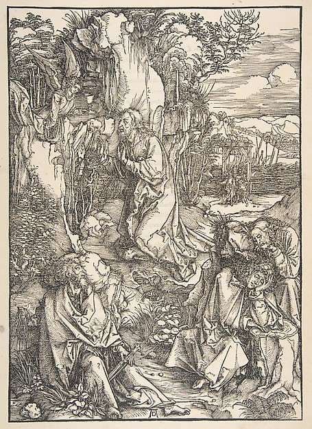 Christ on the Mount of Olives, from "The Large Passion" — Albrecht Dürer