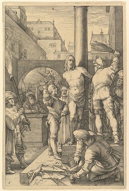 The Flagellation, from "The Passion of Christ" — Hendrik Goltzius