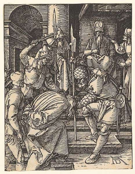 Christ Before Annas, from "The Small Passion" — Albrecht Dürer