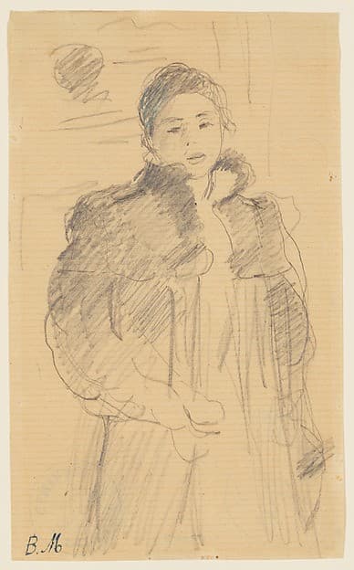 Study for "Young Girl in a Green Coat" — Berthe Morisot