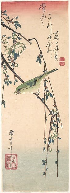 歌川広重画　梅に鶯|Warbler on a Plum Branch — Andō Hiroshige