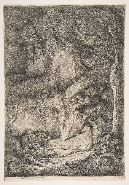 Finding of the bodies of Saints Peter and Paul — Giovanni Benedetto Castiglione