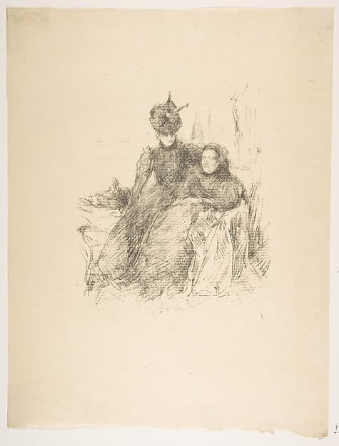 Mother and Daughter (La Mère Malade) — James Abbott McNeill Whistler