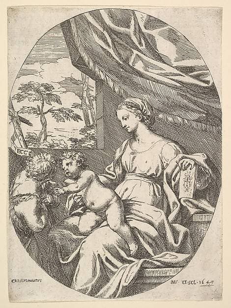 The Virgin and Child with the Young St. John the Baptist — Carlo Maratta