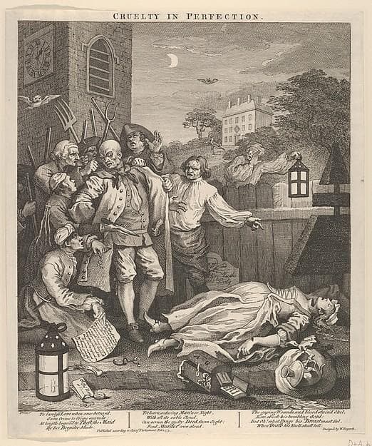 Cruelty in Perfection (The Four Stages of Cruelty) — William Hogarth