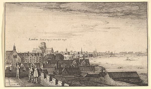 London from Arundel House — Wenceslaus Hollar