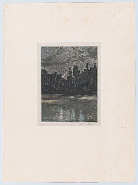 Migratory Birds on a Moonlit Night — Theodoor van Hoijtema