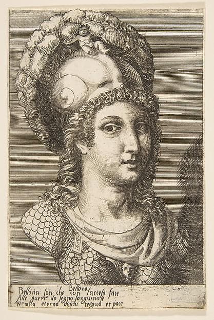 Bust of Bellona — Giulio Bonasone