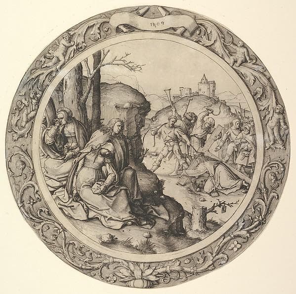 Christ Carrying the Cross, from the Circular Passion — Lucas van Leyden