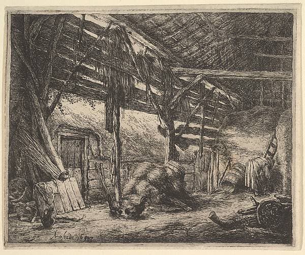 The Barn — Adriaen van Ostade