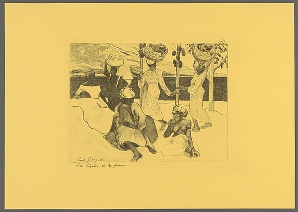 The Grasshoppers and the Ants: A Souvenir of Martinique, from the Volpini Suite:  Dessins lithographiques — Paul Gauguin
