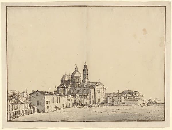 Santa Giustina and the Prato della Valle at Padua — Bernardo Bellotto