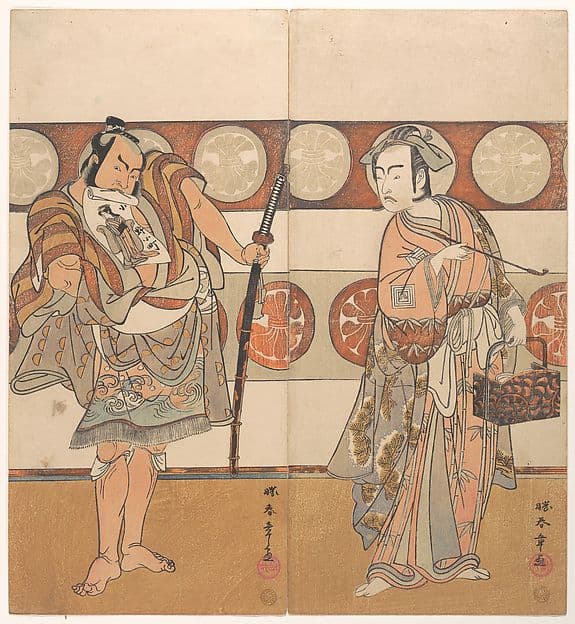 The Actors Ichikawa Yaozo III and Nakamura Sukegoro II — Katsukawa Shunshō