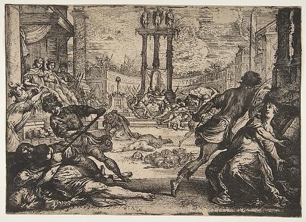 A Massacre by the Triumvirate — Claude Vignon