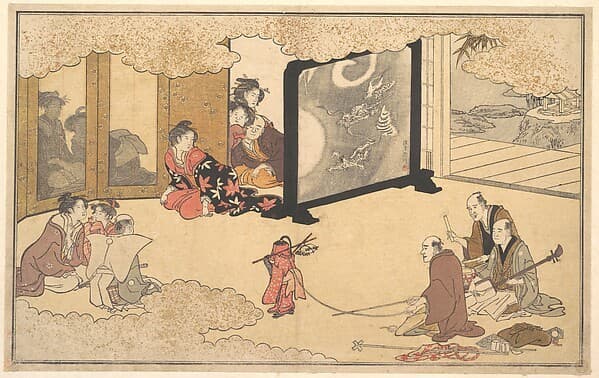 Seeing a Performance — Utamaro