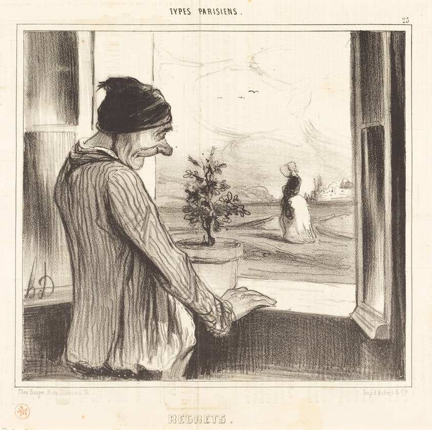 Regrets — Honoré Daumier