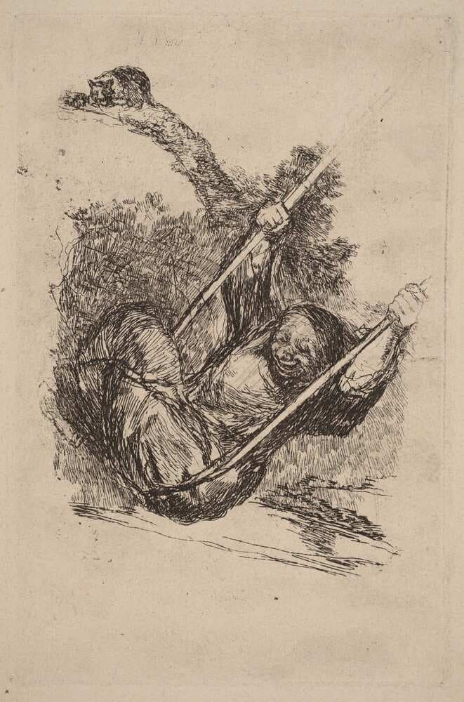 Old Woman on a Swing — Francisco Goya